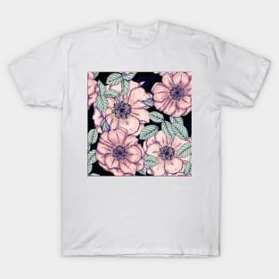 white flower T-Shirt